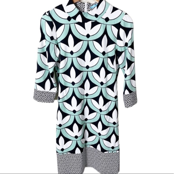 J. McLaughlin Dress Mock neck Shift Dress Catalina Cloth Size Small - Picture 9 of 10